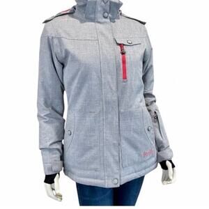 Kid’s M Firefly Aquabase Elite Snowboarding jacket with faux fur-trimmed hood